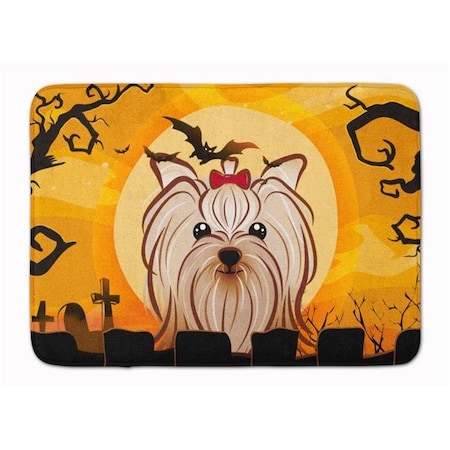 Carolines Treasures Carolines Treasures BB1762RUG Halloween Yorkie Yorkishire Terrier Machine Washable Memory Foam Mat BB1762RUG